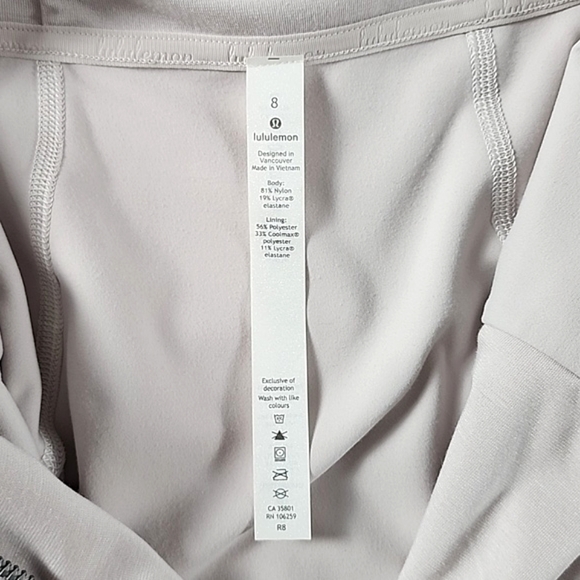 Lululemon Every Journey Hooded Zip Up Jacket Stone WhiteThumbholes Size 8 - Picture 10 of 13